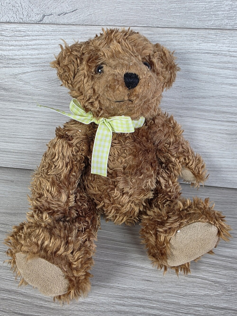 Hallmark Plush Teddy Bear w Gingham Ribbon, 12" SU22